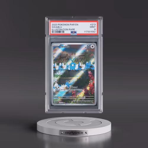 2023 Pokémon Par EN-Paradox Rift #213 Swablu - Illustration Rare (PSA 9 MINT)