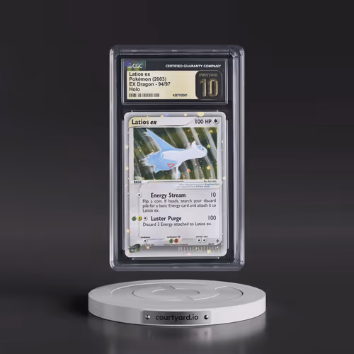 2003 EX Dragon (2003 Copyright, w/ "e" Symbol) #94/97 Latios ex - Holo (CGC 10 PRISTINE)
