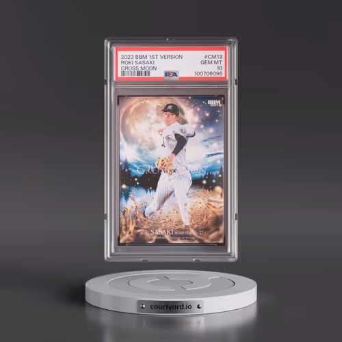 2023 BBM 1st Version Cross Moon #CM13 Roki Sasaki (PSA 10 GEM MINT)
