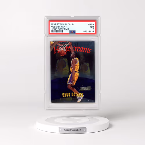 1997 Stadium Club Hoop Screams #HS9 Kobe Bryant (PSA 7 NM)