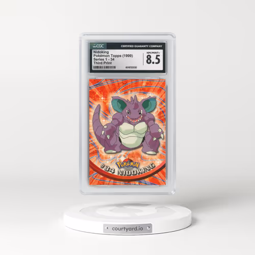 1999 Series 1 (Oval Nintendo Seal) #34 Nidoking - Third Print (Green Logo) (CGC 8.5 NM-MT+)