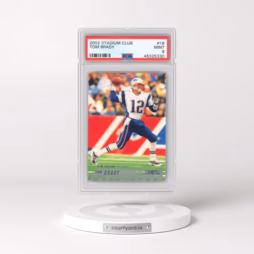 2002 Stadium Club #18 Tom Brady (PSA 9 MINT)