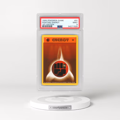 1999 Pokémon Game #97 Fighting Energy - 1st Edition (PSA 9 MINT)