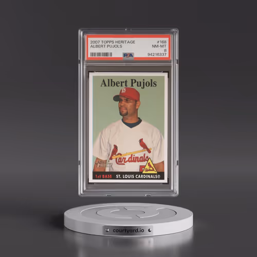2007 Topps Heritage #168 Albert Pujols (PSA 8 NM-MT)