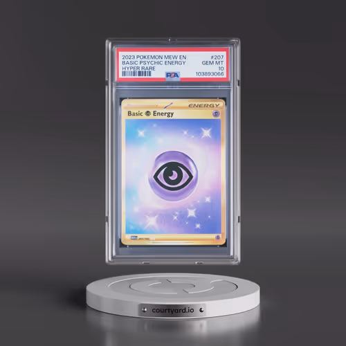 2023 Pokémon Mew EN-151 #207 Basic Psychic Energy - Hyper Rare (PSA 10 GEM MINT)