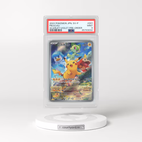 2022 Pokémon SV Promo #001 Pikachu - Scarlet & Violet Pre-Order (PSA 9 MINT)