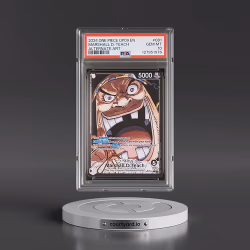 2024 One Piece OP09-Emperors in the New World #081 Marshall D. Teach - Alternate Art (PSA 10 GEM MIN