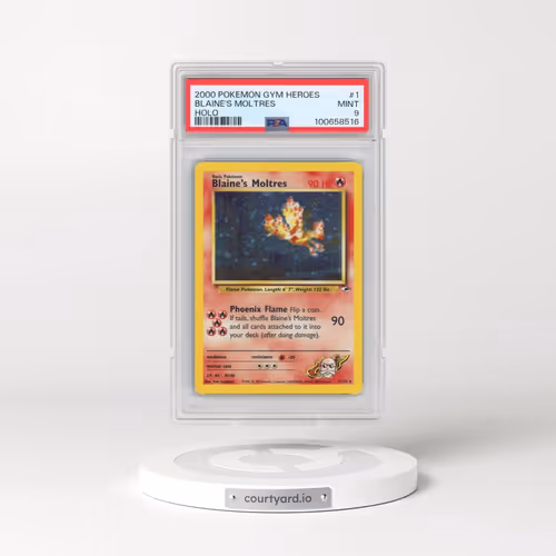 2000 Pokémon Gym Heroes #1 Blaine's Moltres - Holo (PSA 9 MINT)