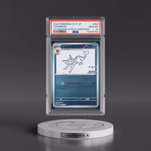 2023 Pokémon SV-P Promo #063 Vaporeon - YU Nagaba X Pokemon Card Game Campaign (PSA 10 GEM MINT)
