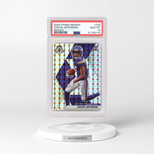 2020 Panini Mosaic #209 Justin Jefferson - Mosaic (PSA 10 GEM MINT)