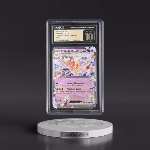 2023 Pokémon Obf EN-Obsidian Flames #096 Vespiquen EX - Holo (CGC 10 PRISTINE)