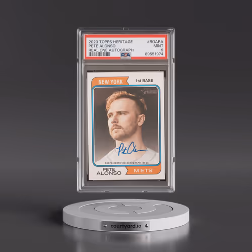 2023 Topps Heritage Real One Autographs #ROAPA Pete Alonso (PSA 9 MINT)