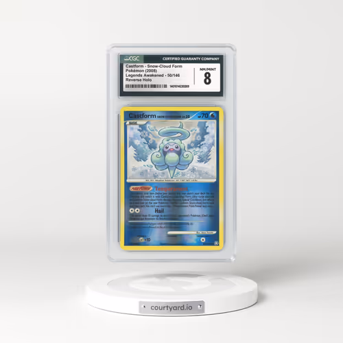 2008 Legends Awakened #50 Castform Snow-Cloud Form - Holo (CGC 8 NM-MT)