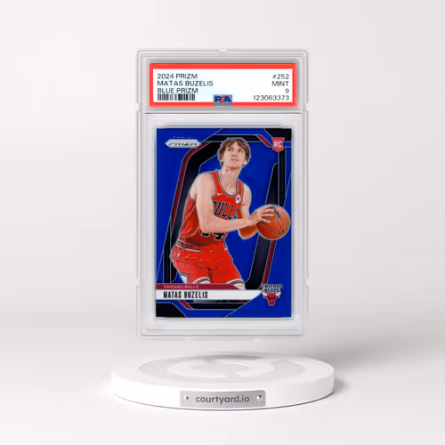 2024 Panini Prizm #252 Matas Buzelis - Blue Prizm (PSA 9 MINT)