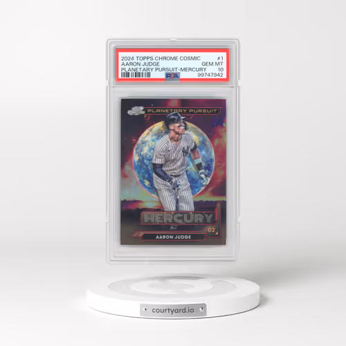 2024 Topps Chrome Cosmic Planetary Pursuit #1 Aaron Judge - Mercury (PSA 10 GEM MINT)