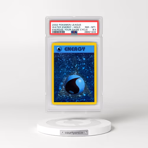 2002 Pokémon League Energize Your Game Cycle Water Energy - Holo (PSA 8.5 NM-MT+)