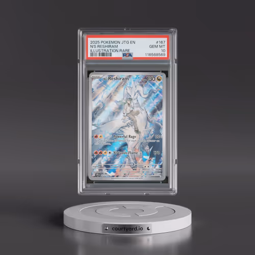 2025 Pokémon Jtg EN-Journey Together #167 N's Reshiram - Illustration Rare (PSA 10 GEM MINT)
