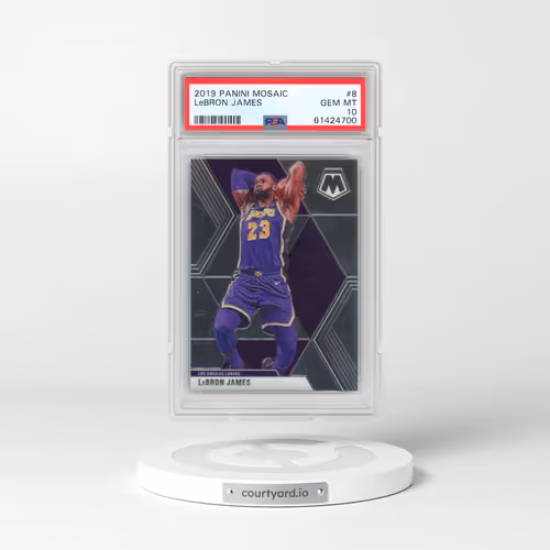 2019 Panini Mosaic #8 LeBron James (PSA 10 GEM MINT)