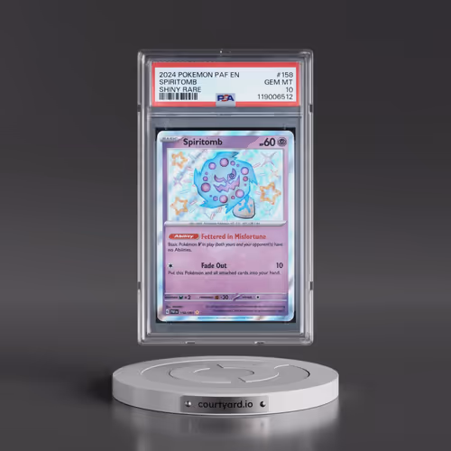 2024 Pokémon Paf EN-Paldean Fates #158 Spiritomb - Shiny Rare (PSA 10 GEM MINT)
