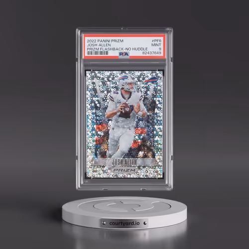 2022 Panini Prizm Prizm Flashback #PF6 Josh Allen - No Huddle (PSA 9 MINT)