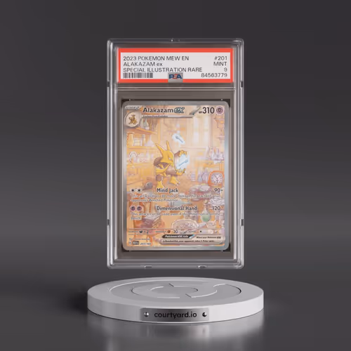 2023 Pokémon Mew EN-151 #201 Alakazam EX - Holo Special Illustration Rare (PSA 9 MINT)