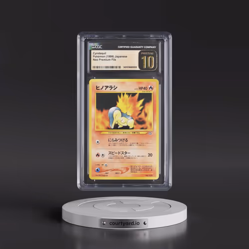 1999 Neo Premium File Cyndaquil - No Rarity (CGC 10 PRISTINE)