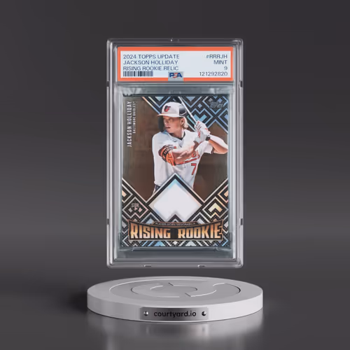 2024 Topps Update Rising Rookie Relics #RRRJH Jackson Holliday (PSA 9 MINT)