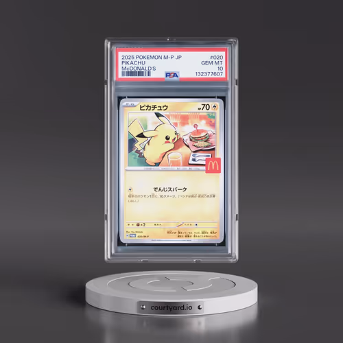 2025 Pokémon M-P Promo #020 Pikachu - McDonald's (PSA 10 GEM MINT)