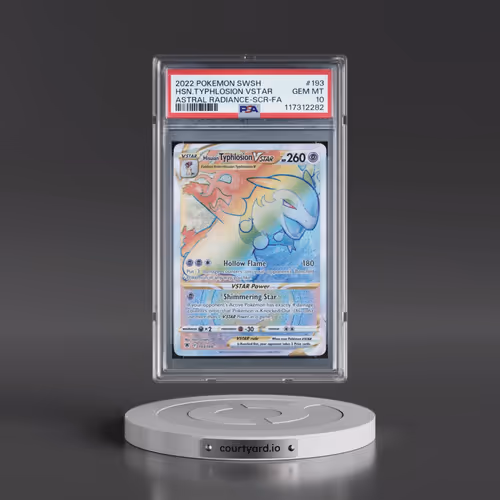2022 Pokémon Sword & Shield Astral Radiance #193 Hisuian Typhlosion Vstar - Full Art Secret (PSA 10