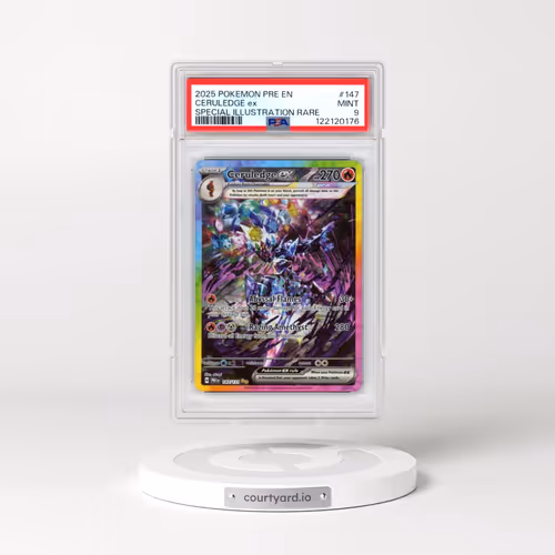 2025 Pokémon Pre EN-Prismatic Evolutions #147 Ceruledge EX - Holo Special Illustration Rare (PSA 9 M