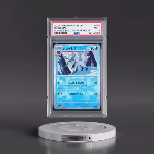 2024 Pokémon Sv8a-Terastal Fest EX #040 Glaceon - Reverse Holo Master Ball (PSA 9 MINT)