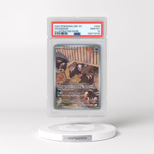 2023 Pokémon Obf EN-Obsidian Flames #204 Houndour - Illustration Rare (PSA 10 GEM MINT)