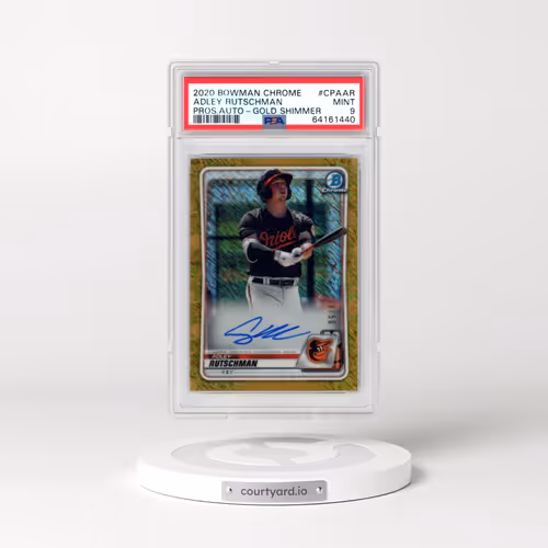2020 Bowman Chrome Prospect Autographs #CPAAR Adley Rutschman - Gold Shimmer (PSA 9 MINT)