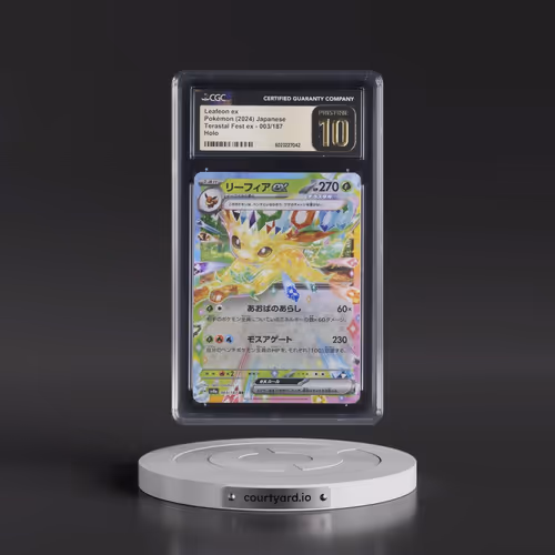 2024 High Class Pack: Terastal Fest ex - sv8a #003/187 Leafeon ex - Holo (CGC 10 PRISTINE)