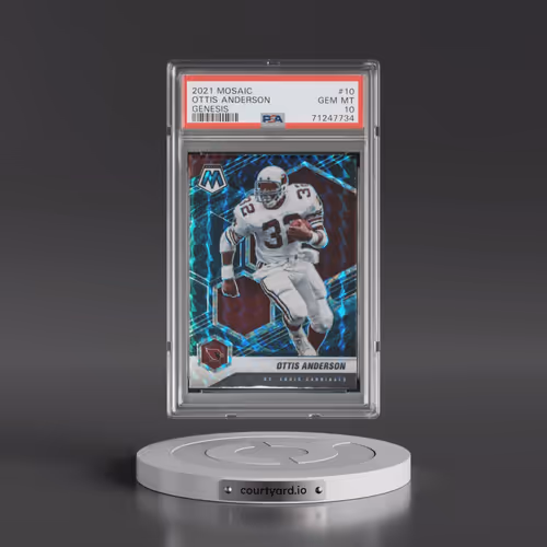 2021 Panini Mosaic #10 Ottis Anderson - Genesis (PSA 10 GEM MINT)
