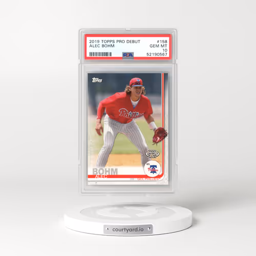 2019 Topps Pro Debut #158 Alec Bohm (PSA 10 GEM MINT)
