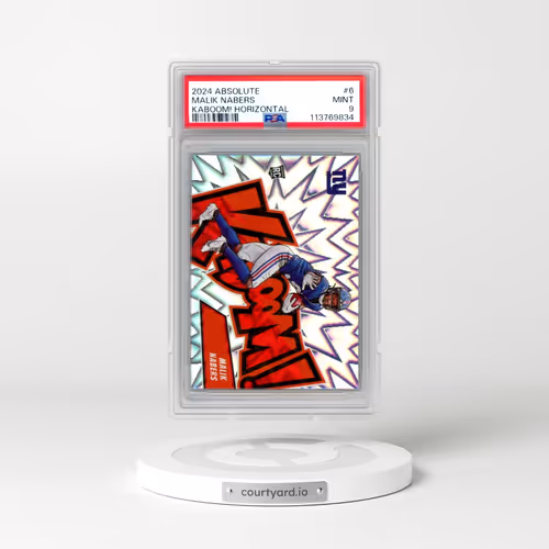 2024 Panini Absolute Kaboom! Horizontal #6 Malik Nabers (PSA 9 MINT)