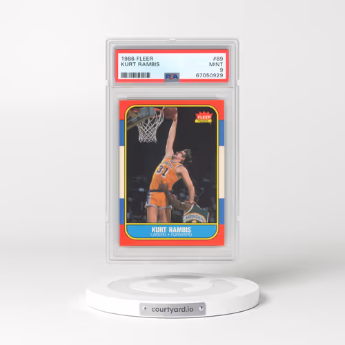 1986 Fleer #89 Kurt Rambis (PSA 9 MINT)