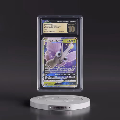 2019 Night Unison #002/055 Venomoth GX - Holo (CGC 10 PRISTINE)