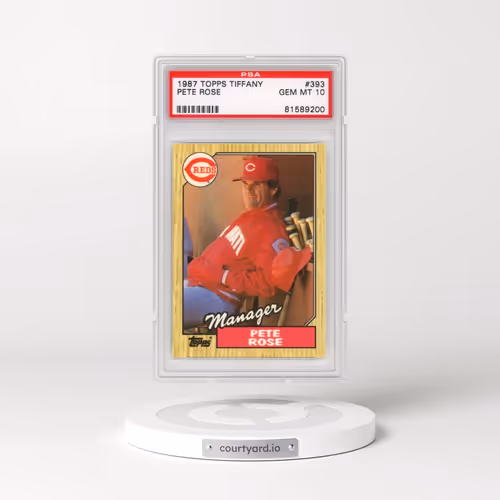 1987 Topps Tiffany #393 Pete Rose (PSA 10 GEM MINT)
