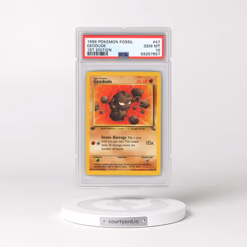 1999 Pokémon Fossil #47 Geodude - 1st Edition (PSA 10 GEM MINT)