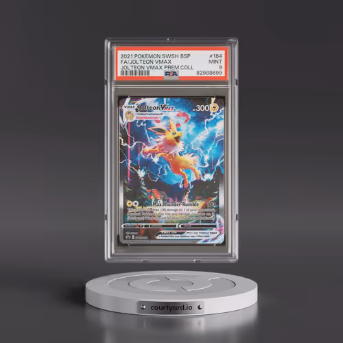 2021 Pokémon Swsh Black Star Promo #184 Jolteon Vmax - Full Art Jolteon Vmax Premium Collection (PSA