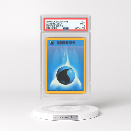 1999 Pokémon Game #102 Water Energy - Trainer Deck B (PSA 9 MINT)