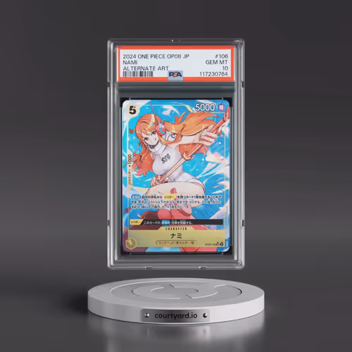 2024 One Piece Japanese OP08-Two Legends #106 Nami - Alternate Art (PSA 10 GEM MINT)