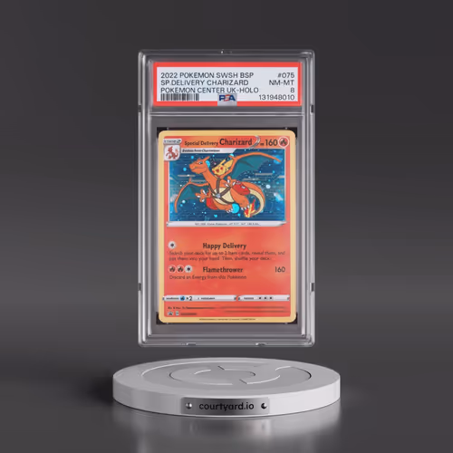 2022 Pokémon Swsh Black Star Promo #075 Special Delivery Charizard - Holo Pokemon Center United King
