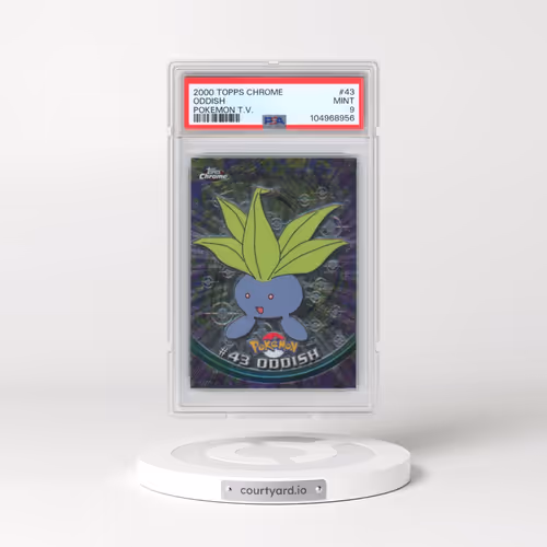 2000 Topps Chrome Pokémon T.V. #43 Oddish (PSA 9 MINT)