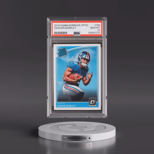 2018 Panini Donruss Optic #156 Saquon Barkley (PSA 10 GEM MINT)