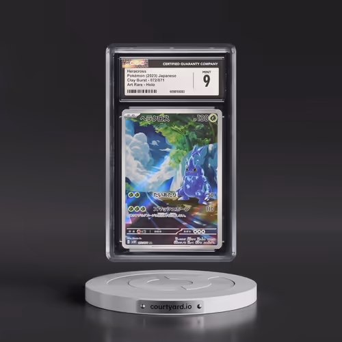 2023 Pokémon Sv2d-Clay Burst #072 Heracross - Art Rare (CGC 9 MINT)
