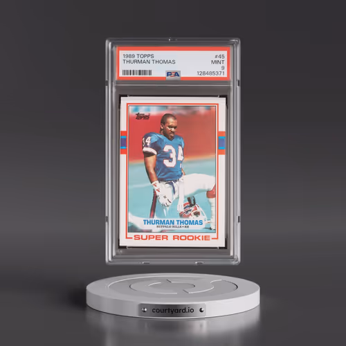 1989 Topps #45 Thurman Thomas (PSA 9 MINT)