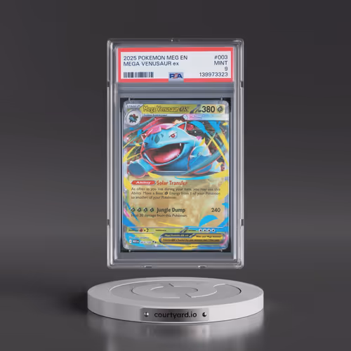2025 Pokémon Meg EN-Mega Evolution #003 Mega Venusaur EX - Holo (PSA 9 MINT)